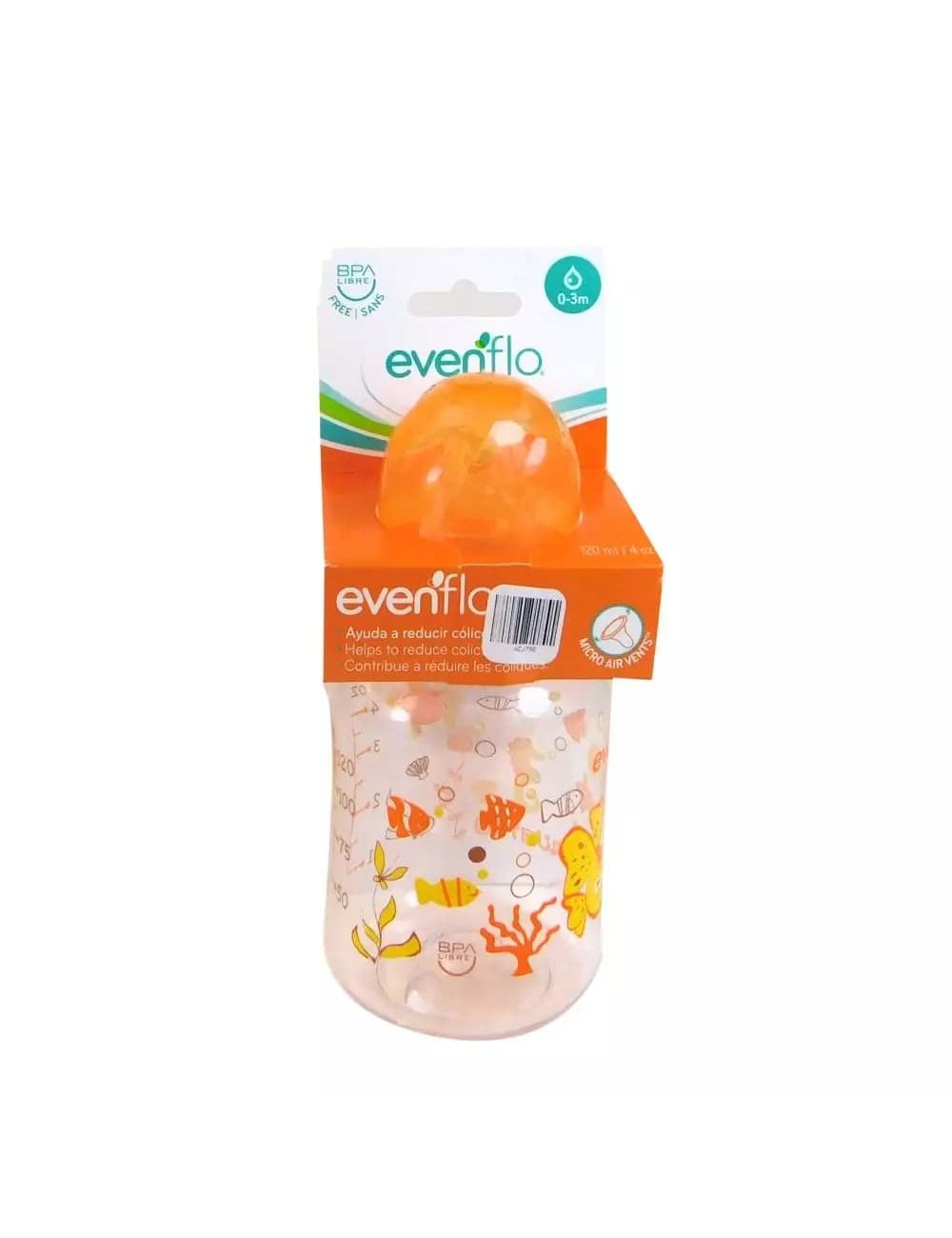 EVENFLO ACUARIO 0-3 MESES 4 OZ BIBERON