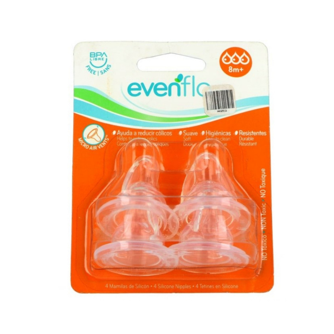 MAMILA EVENFLO SIL ANAT JGO 3 + 1GTIS