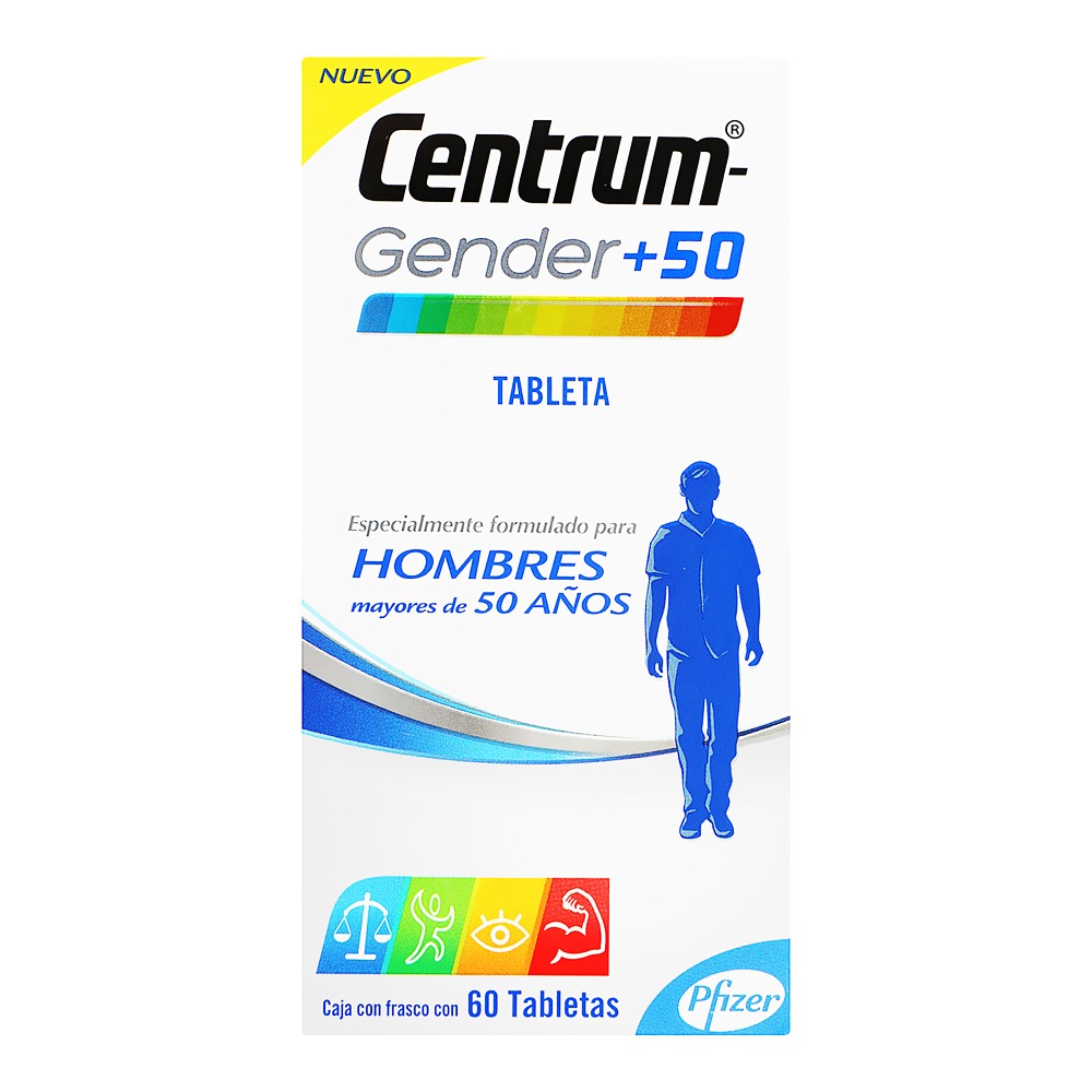 CENTRUM GENDER +50 HOMBRES C/60 TABLETAS