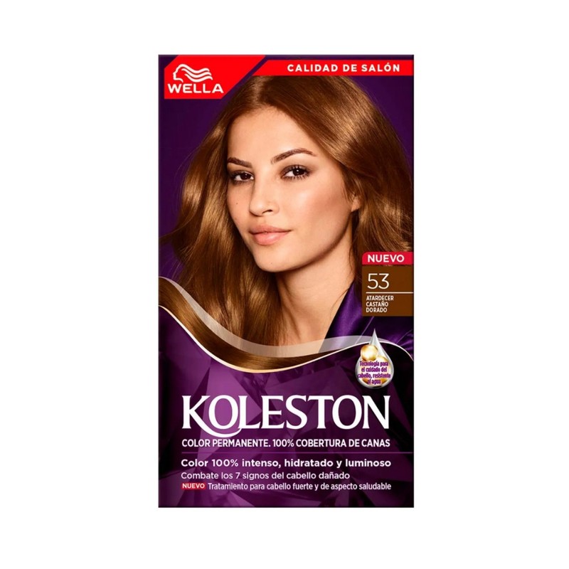KOLESTON ATARDECER CASTANO DORADO No.53 TINTE