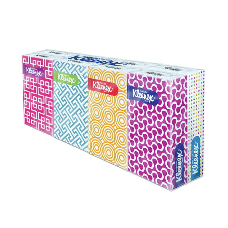 KLEENEX SELLA PACK C/8 PAQUETES C/15 PANUELOS