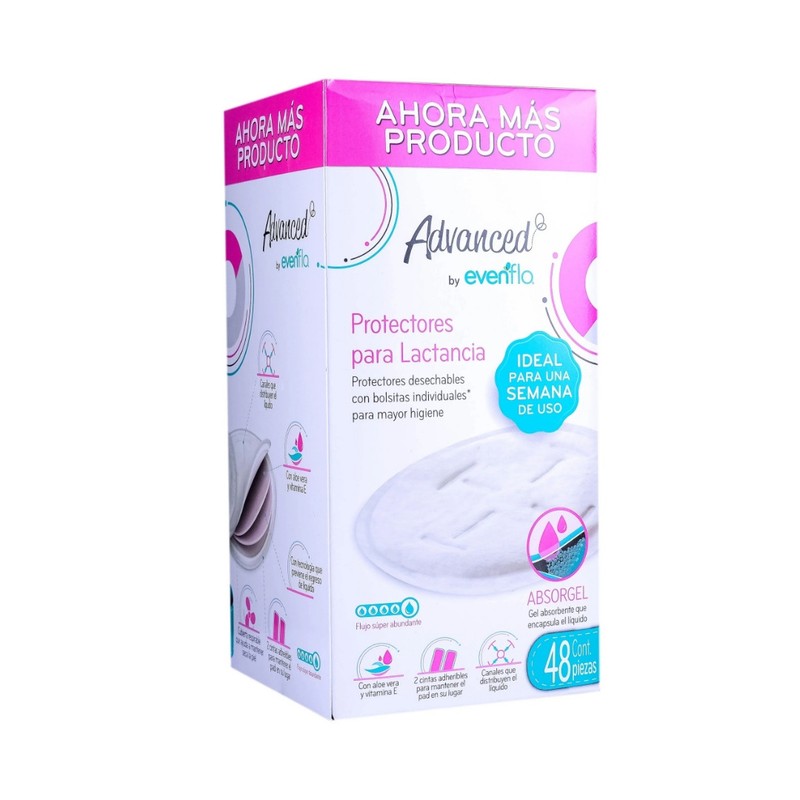 ADVANCED BY EVENFLO ABSORGEL C/48 PROTECTORES PARA LACTANCIA