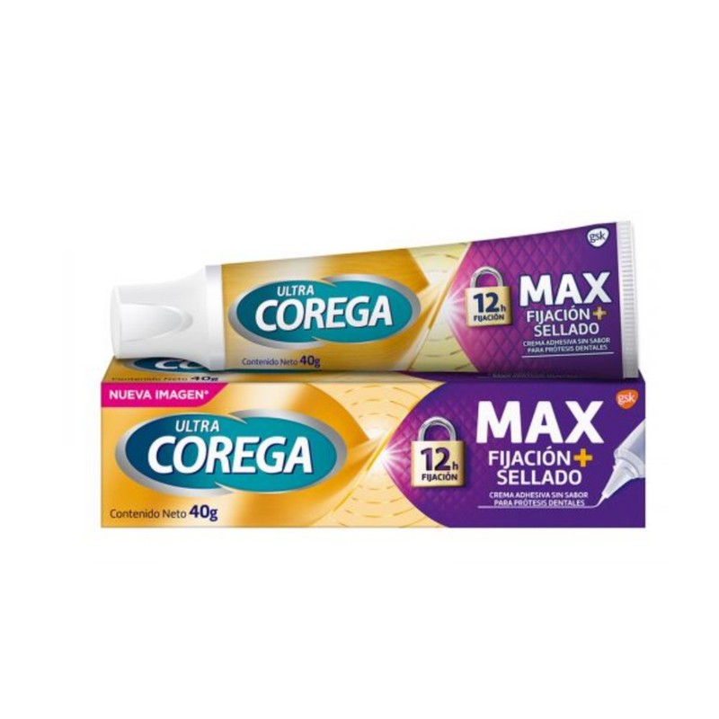 COREGA ULTRA MAXIMO SELLADO SIN SABOR 40 G CREMA ADHESIVA